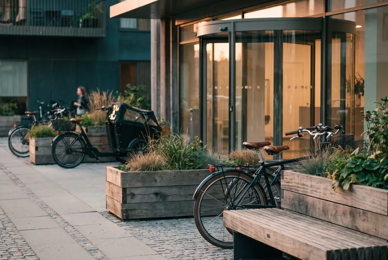 Gården i en boligblok